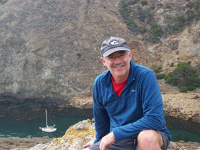 Mike on Santa Cruz Island off the coasts of Santa Barbara, CA Summer 2009